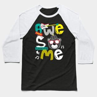 awesome typography design Baseball T-Shirt